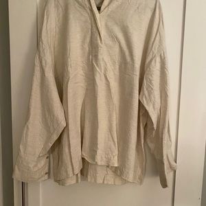 Elizabeth and James cream hoodie